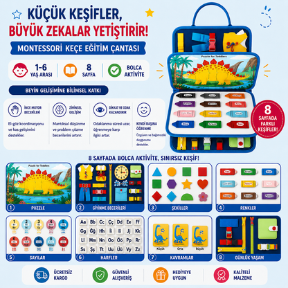 LORIVA™ | Montessori Beceri Gelişim Çantası