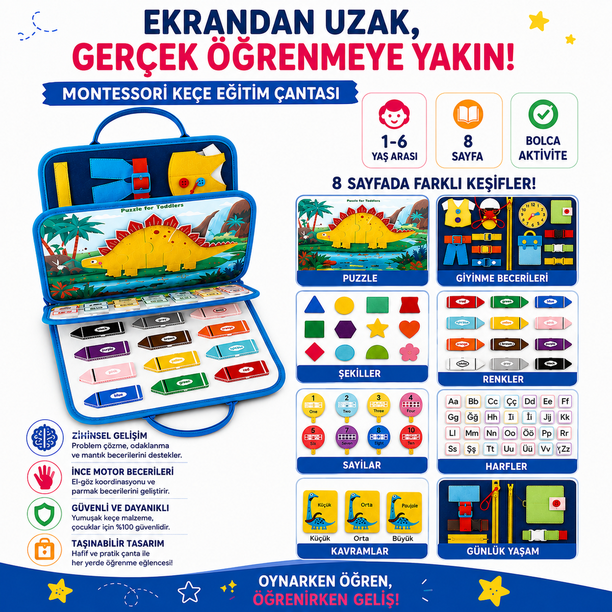 LORIVA™ | Montessori Beceri Gelişim Çantası