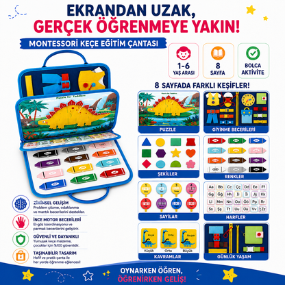 LORIVA™ | Montessori Beceri Gelişim Çantası