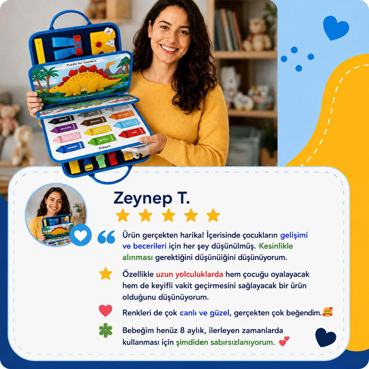LORIVA™ | Montessori Beceri Gelişim Çantası